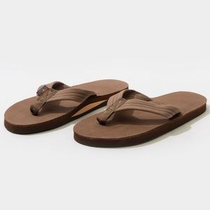 Rainbow Men’s sandals XL Dark Brown fits size 11-12